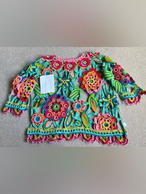 #2 Michael Simon L XL XXL one size Open crochet sweater Cover